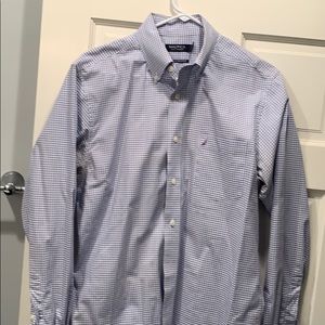Gently worn nautica medium dress shirt